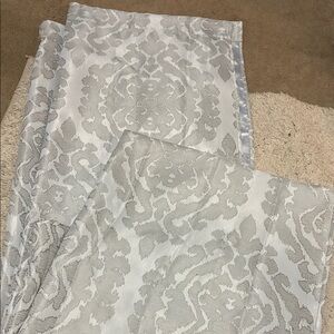 Elegant Gray Damask Curtains